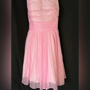 Pink Sleeveless Short Dress